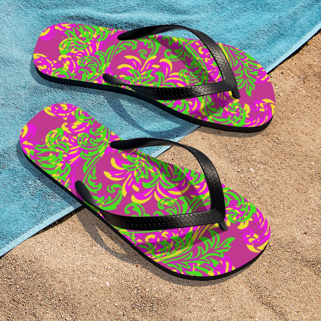 Unisex Neon Flip-Flops