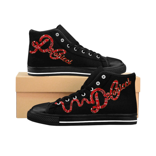 Bandana Wrap around Men's High-top Sneakers