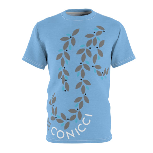 De conicci Authentic rare shirt. Zip flower Blue