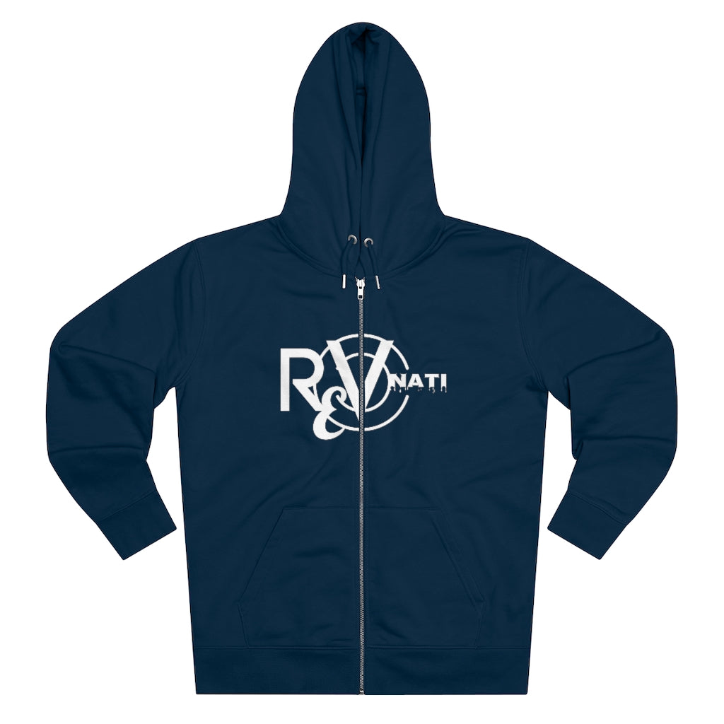 Revonati hoodie. Navy Blue/white