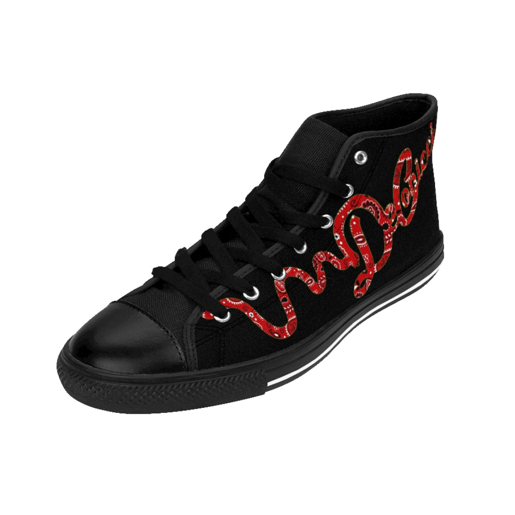 Bandana Wrap around Men's High-top Sneakers