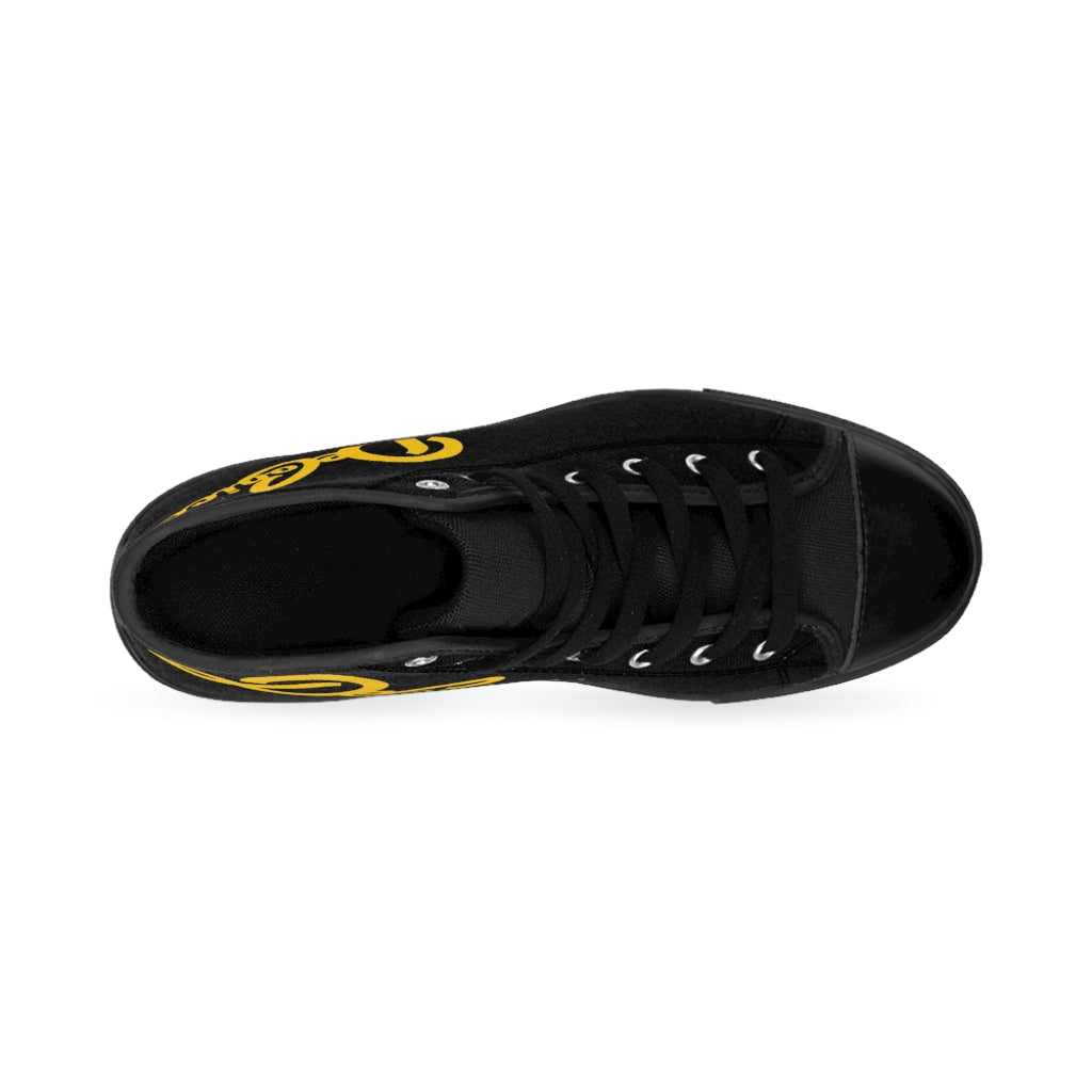 Men's High-top Sneakers black/gold