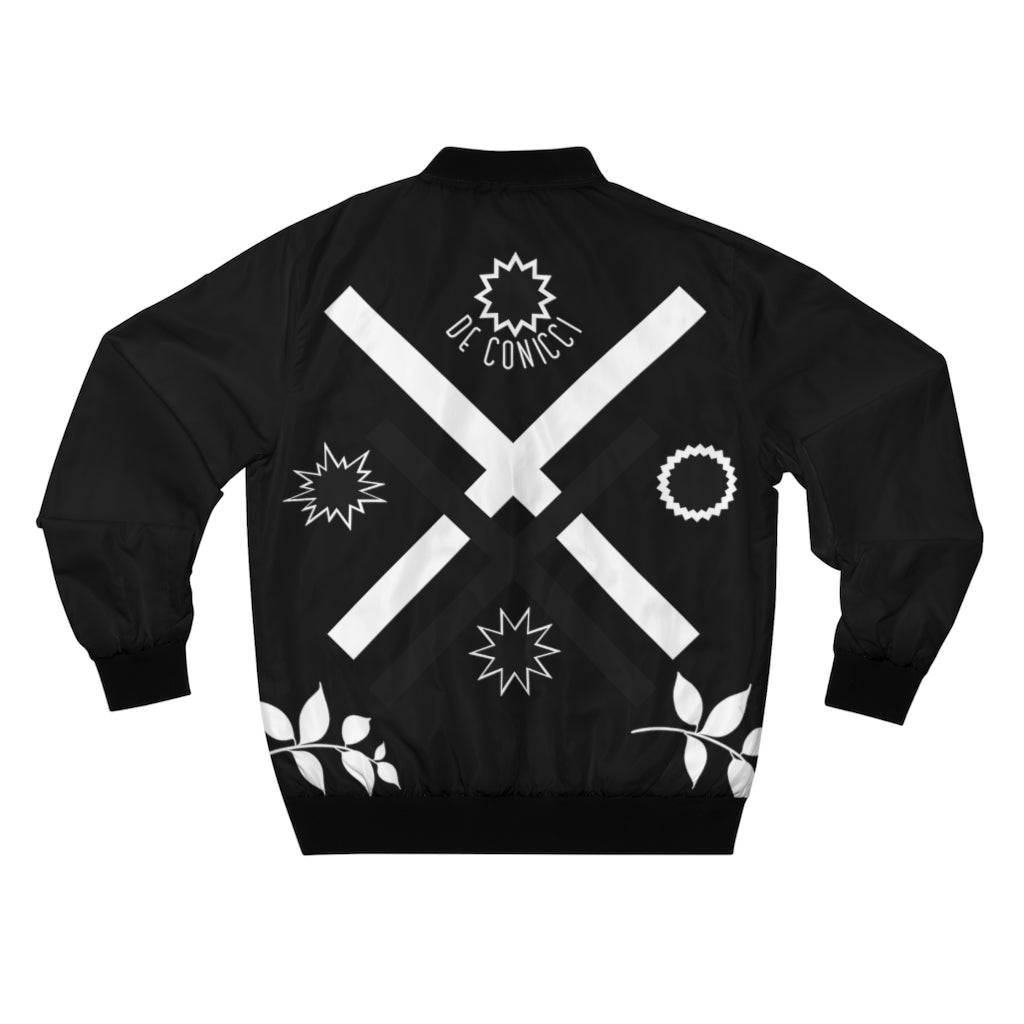 De Conicci Authentic Black Bomber Jacket