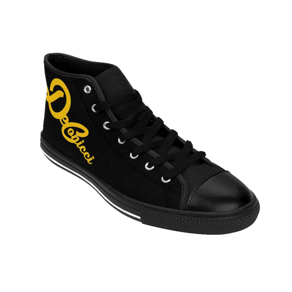 Men's High-top Sneakers black/gold