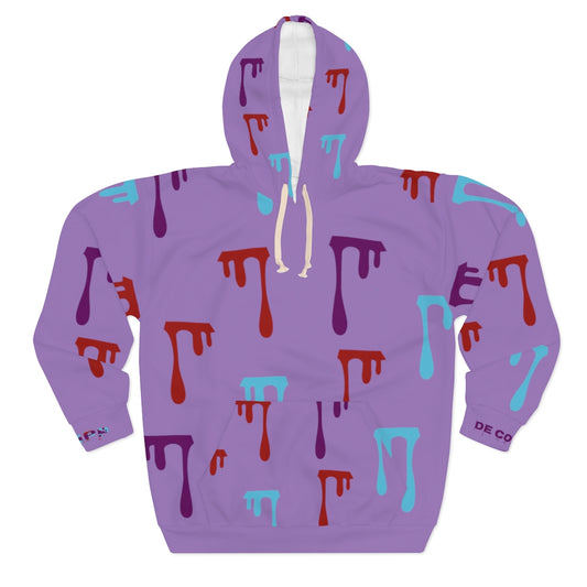 De Conicci Authentic Lavender Dripp Unisex Pullover Hoodie
