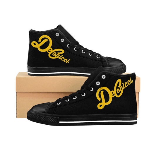Men's High-top Sneakers black/gold