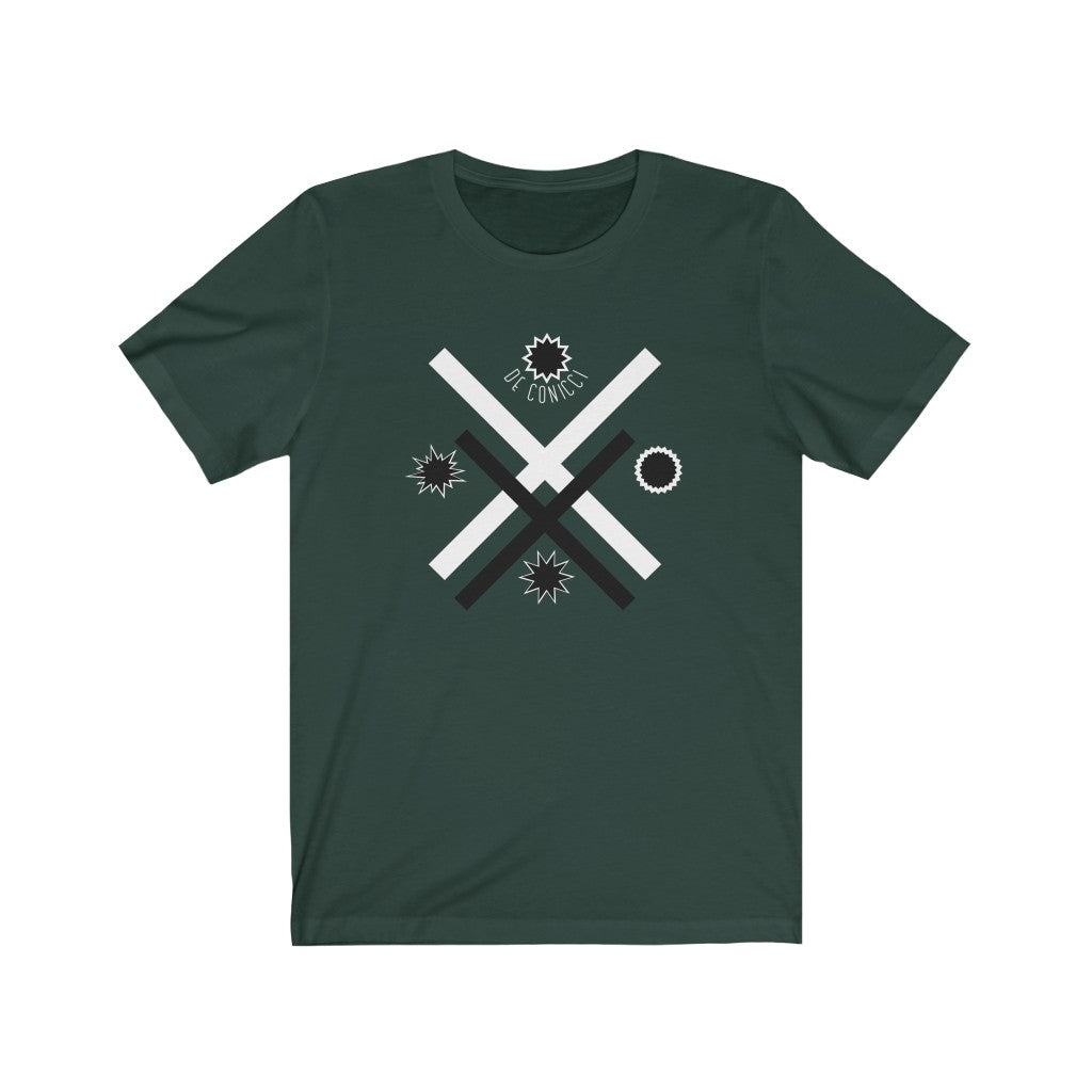 Unisex Jersey Short Sleeve Tee With De Conicci Authentic Logo.