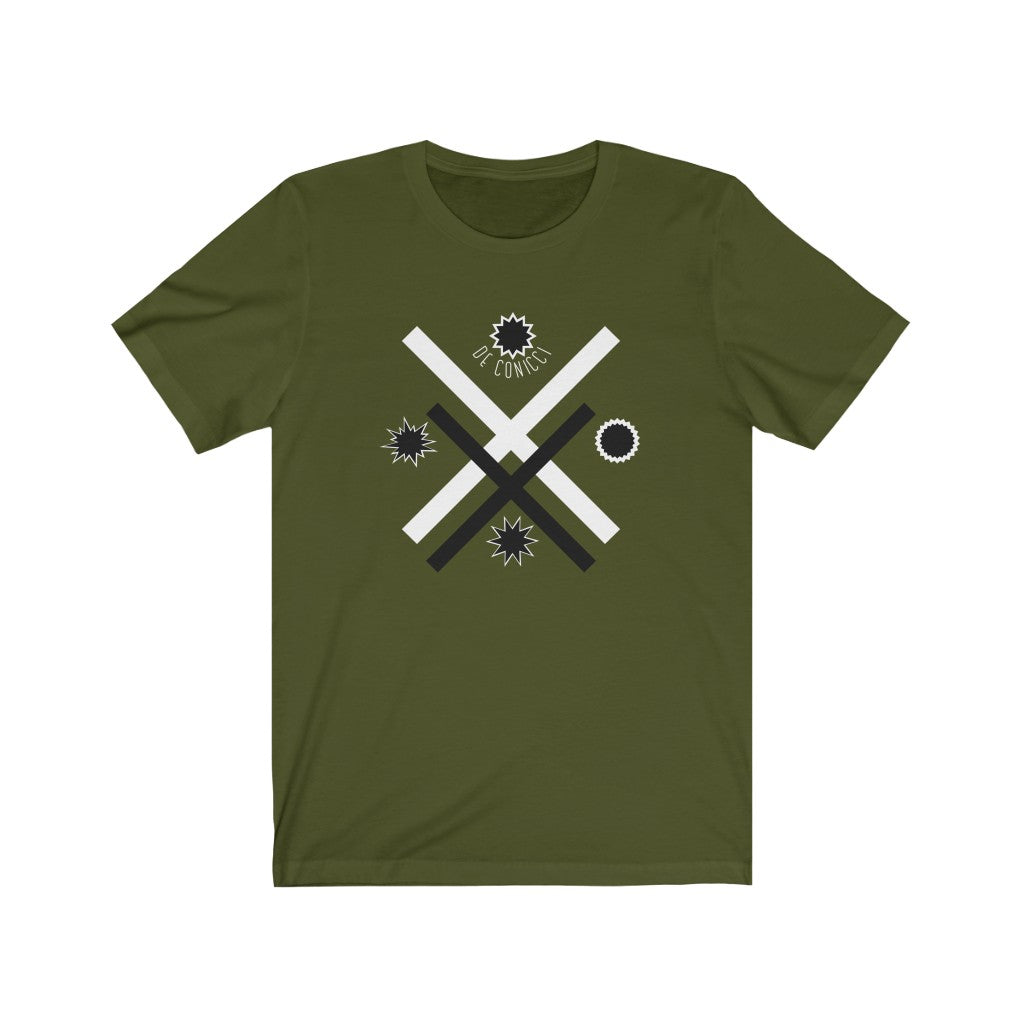 Unisex Jersey Short Sleeve Tee With De Conicci Authentic Logo.