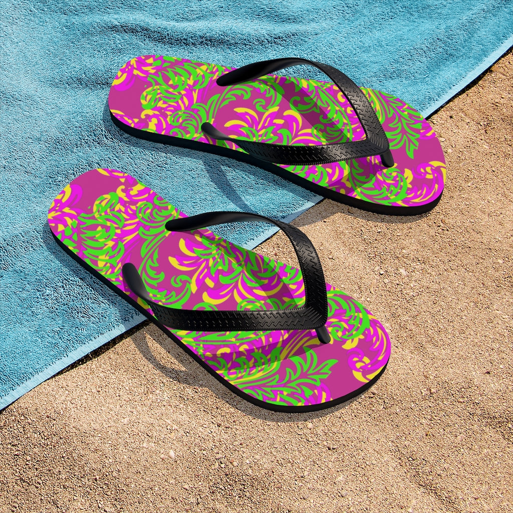 Unisex Neon Flip-Flops