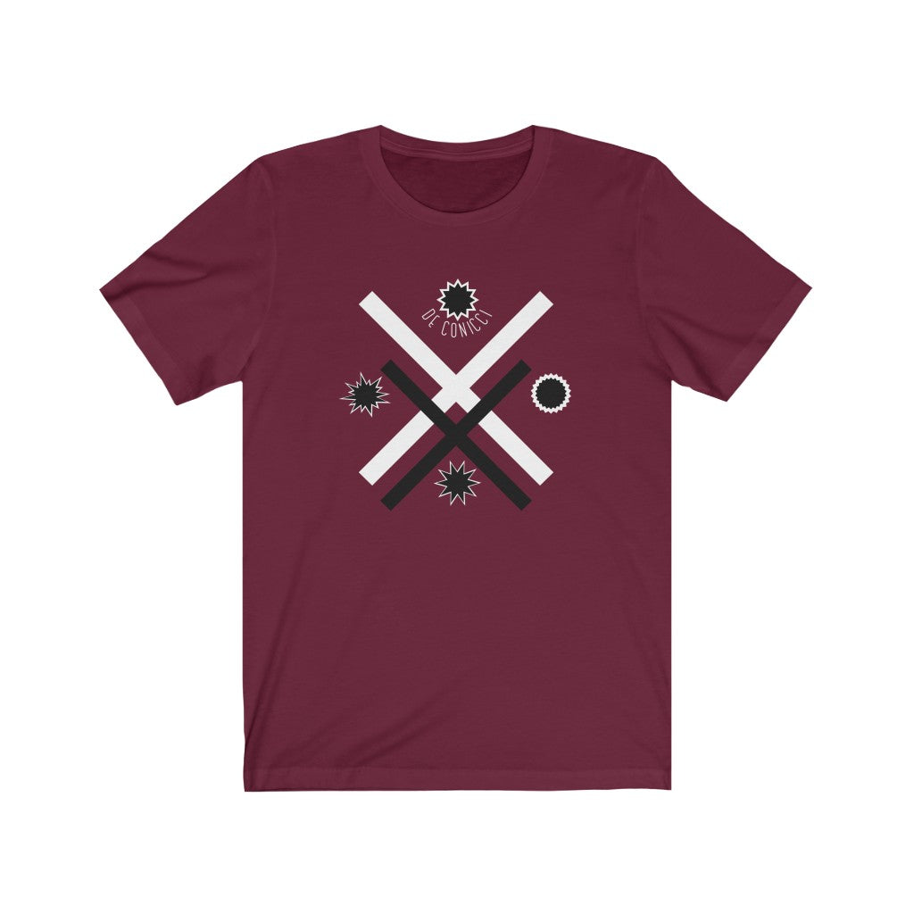 Unisex Jersey Short Sleeve Tee With De Conicci Authentic Logo.