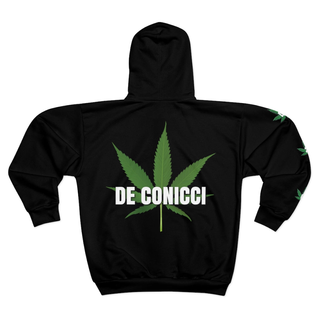 4/20 Zip Hoodie. Black