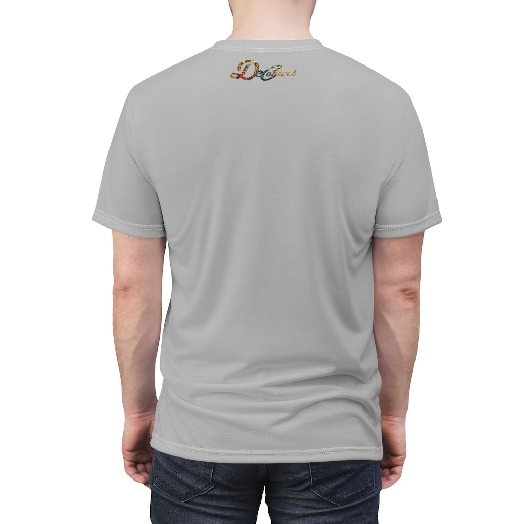 Wrap around shirt gray