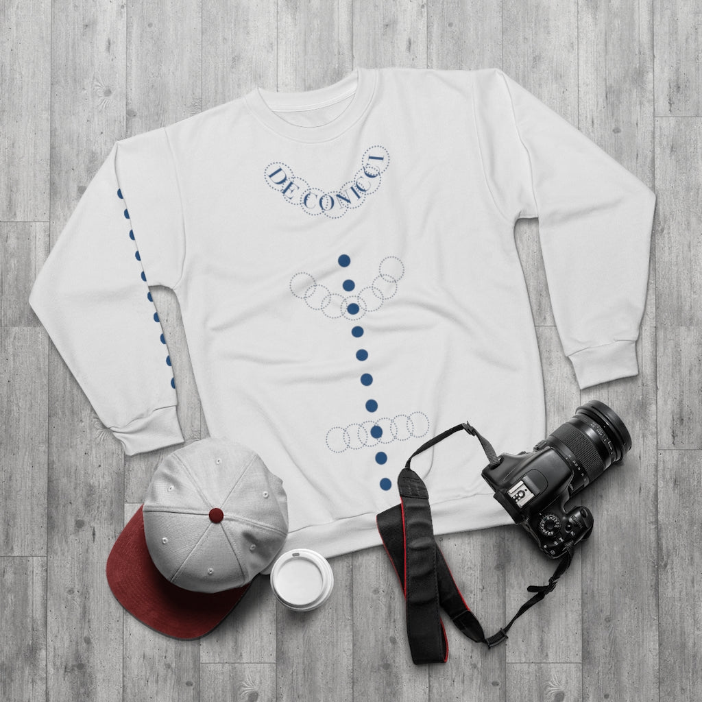 De Conicci Avenue Blue long sleeve. white