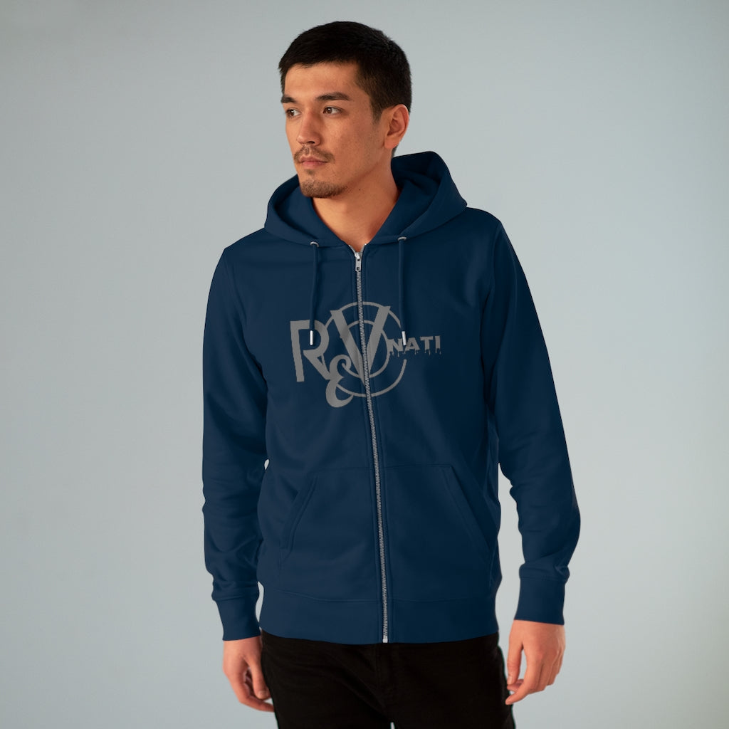 Revonati hoodie. Navy/gray