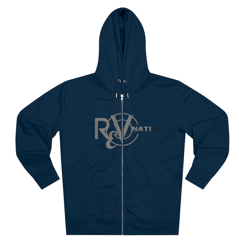 Revonati hoodie. Navy/gray