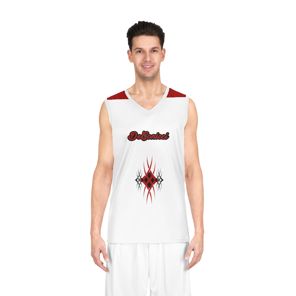 Tribal Basketball Jersey Red/Black/White