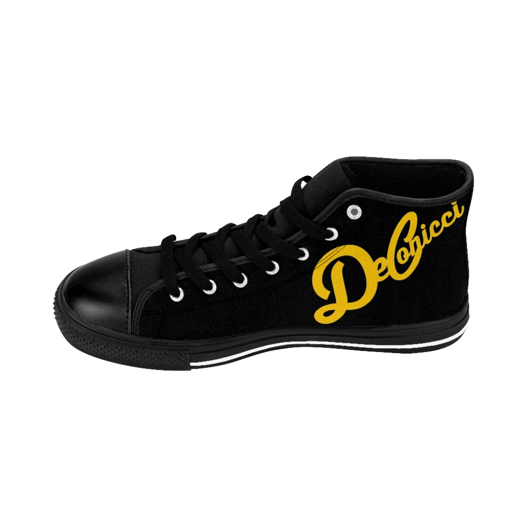 Men's High-top Sneakers black/gold