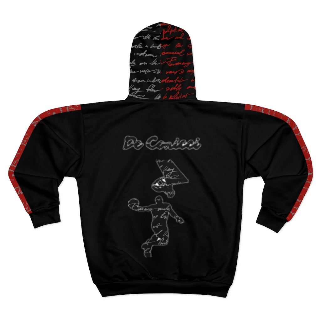 1966 Chicago authentic  Zip Hoodie Black logo