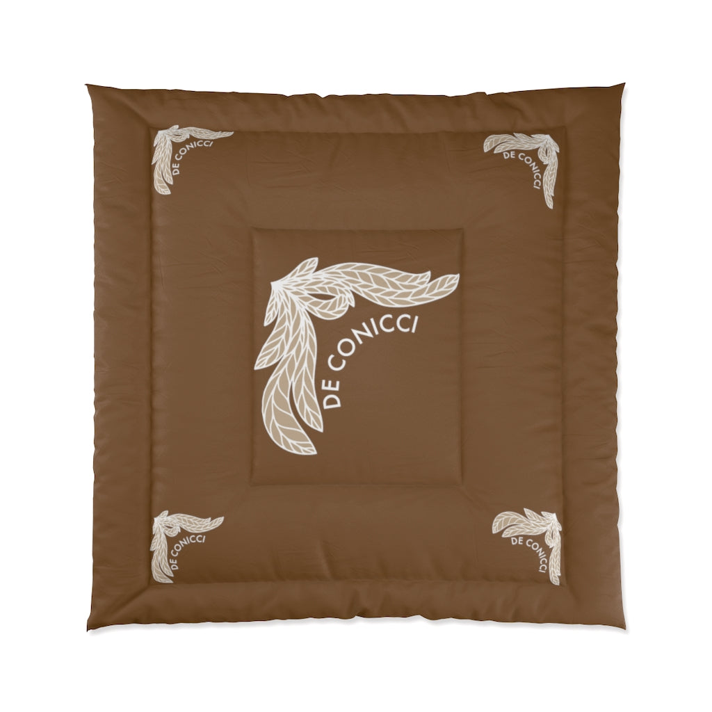 Comforter with rare design. Brown