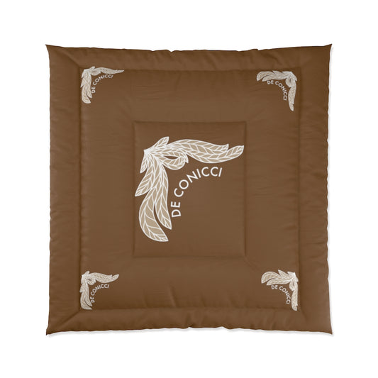 Comforter with rare design. Brown