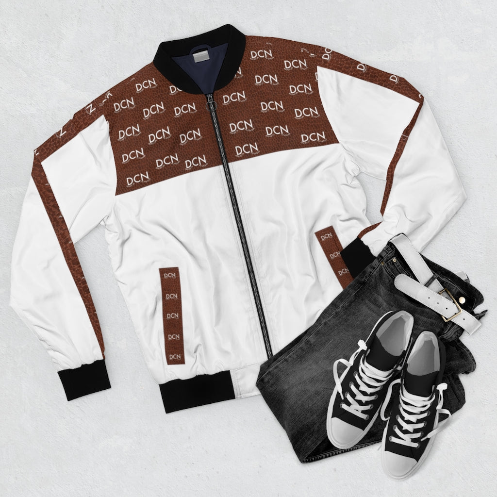 DNC Jacket Authentic Rawhide Style Print. Brown and White.
