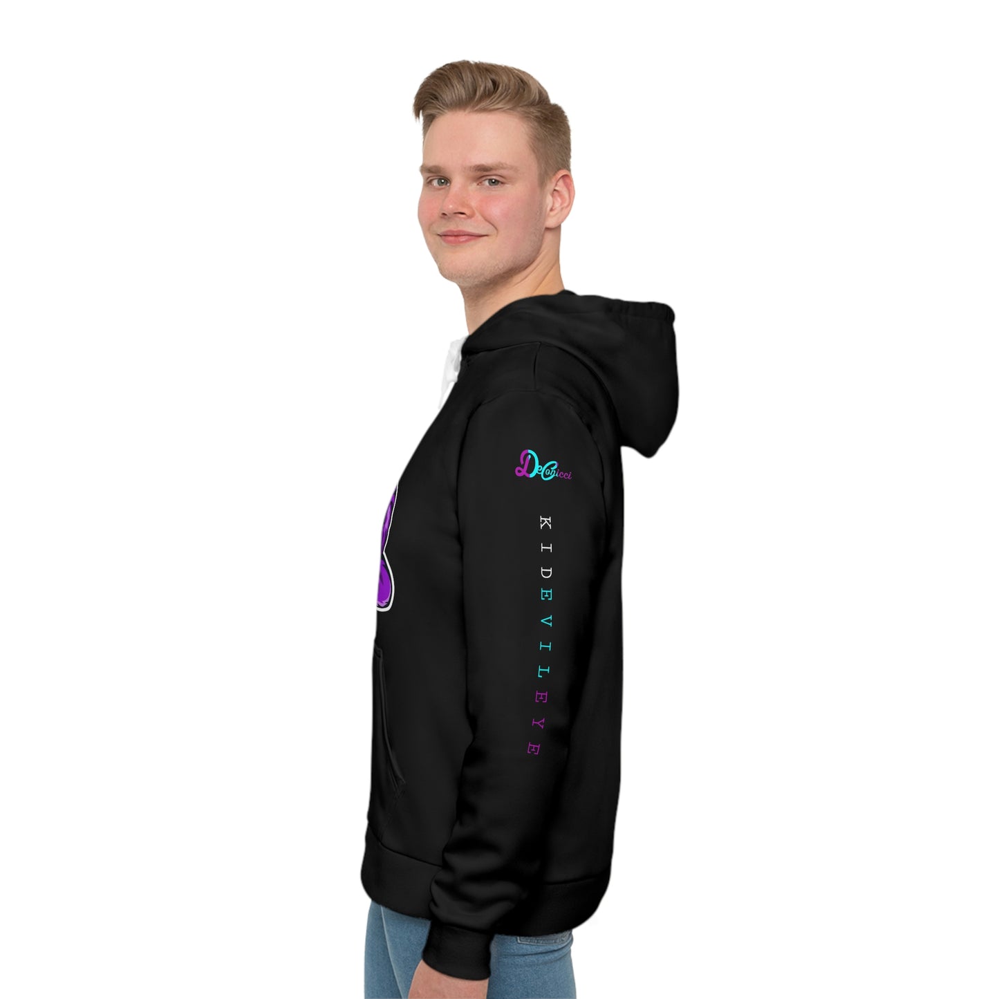 Kid Evil Eye Purple Cat Hoodie