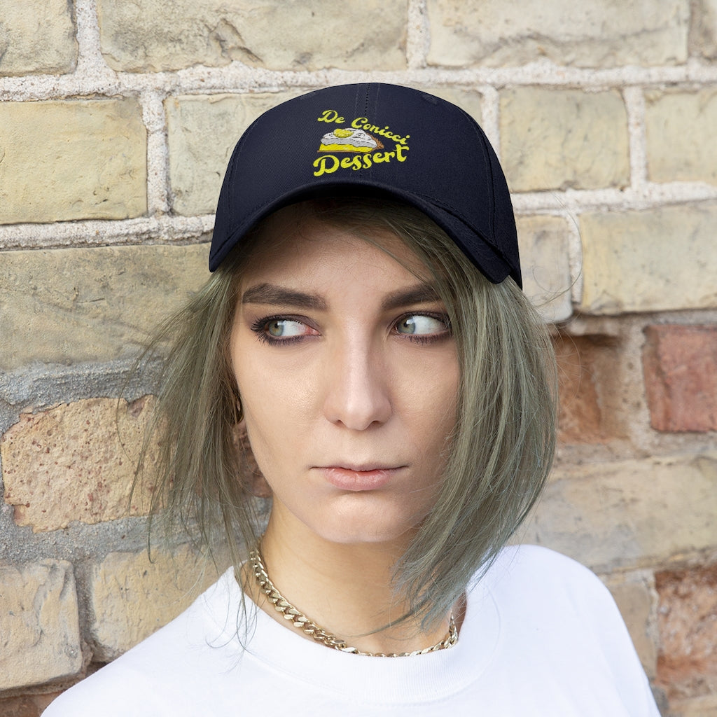 Lemon pie dessert cap white