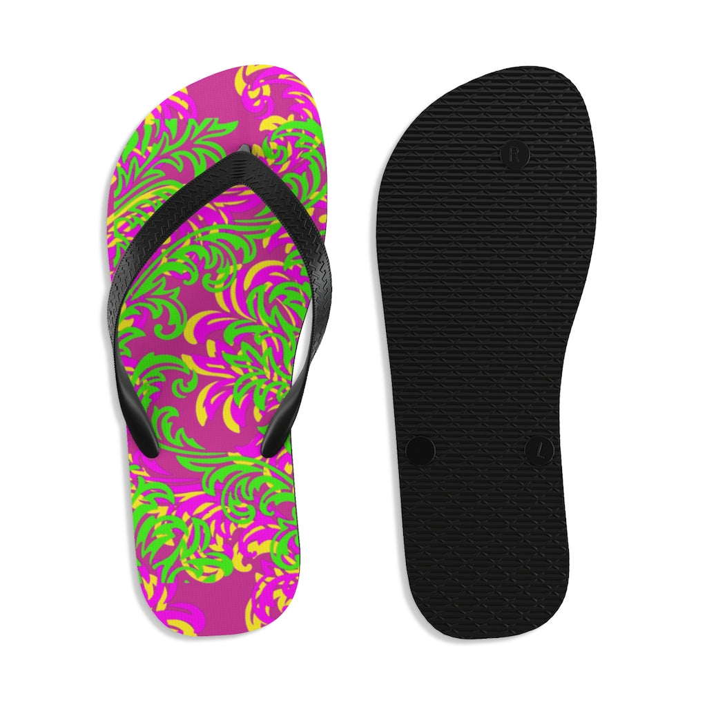 Unisex Neon Flip-Flops