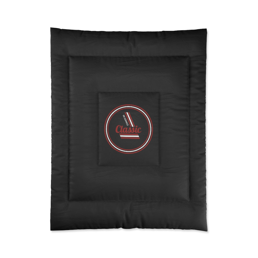 Comforter with classic logo