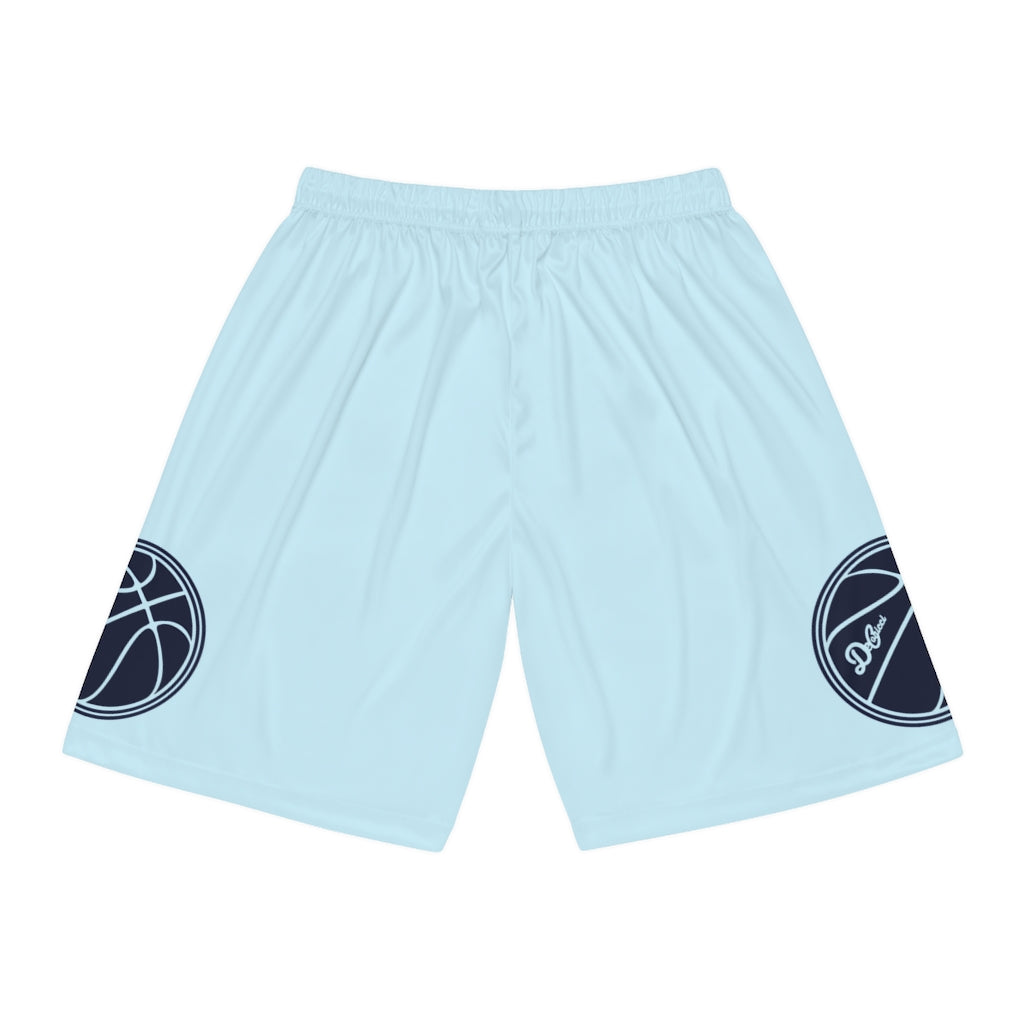 Navy Baby Blue Basketball Shorts