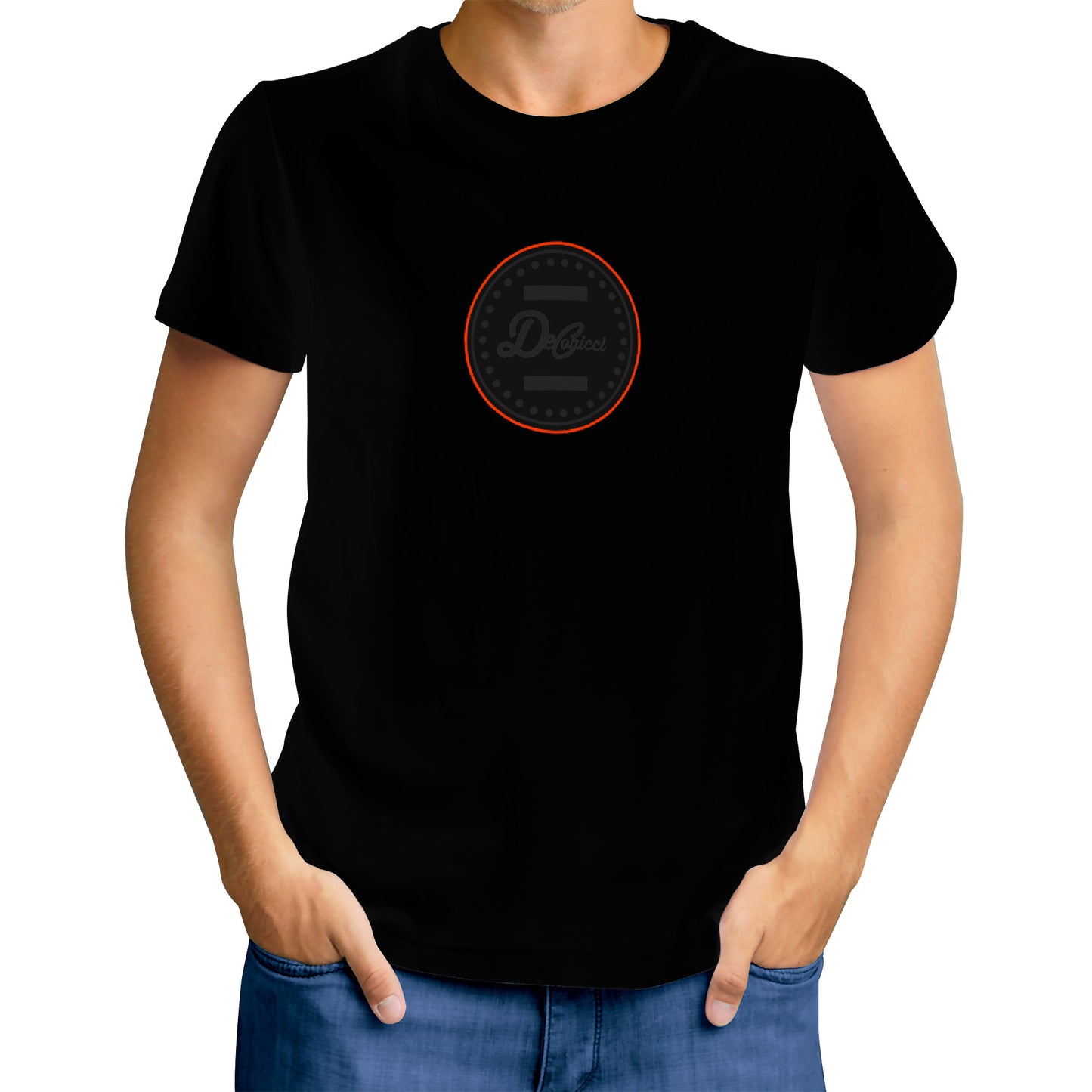 Black orange short sleeve