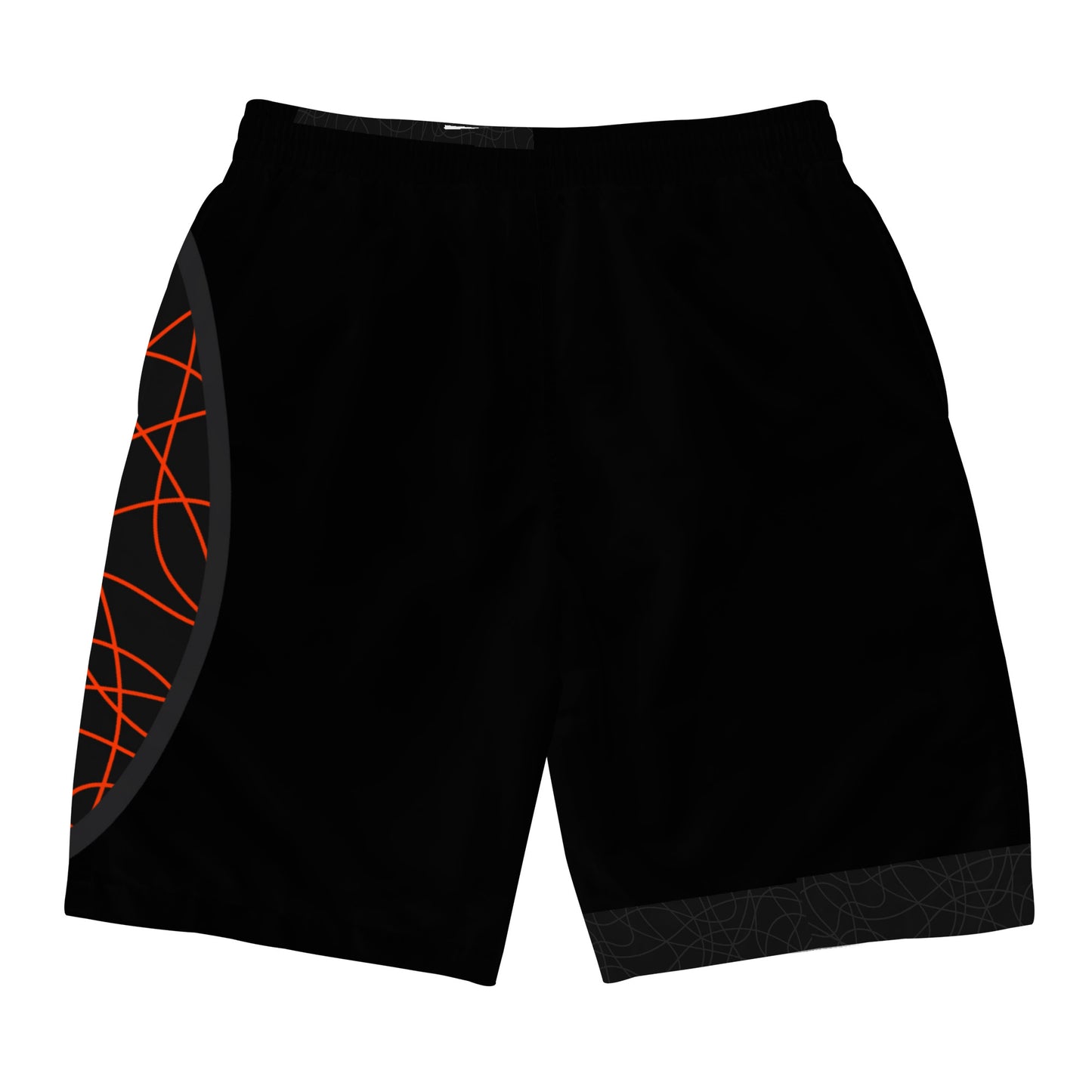 Black Orange Shorts