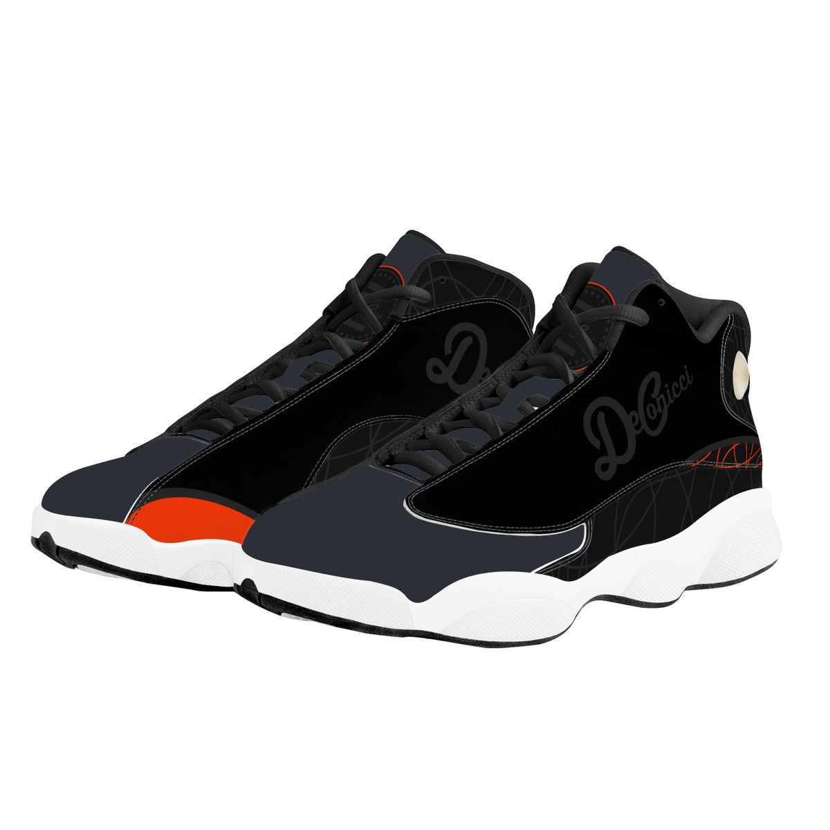Black Orange Hoop 31