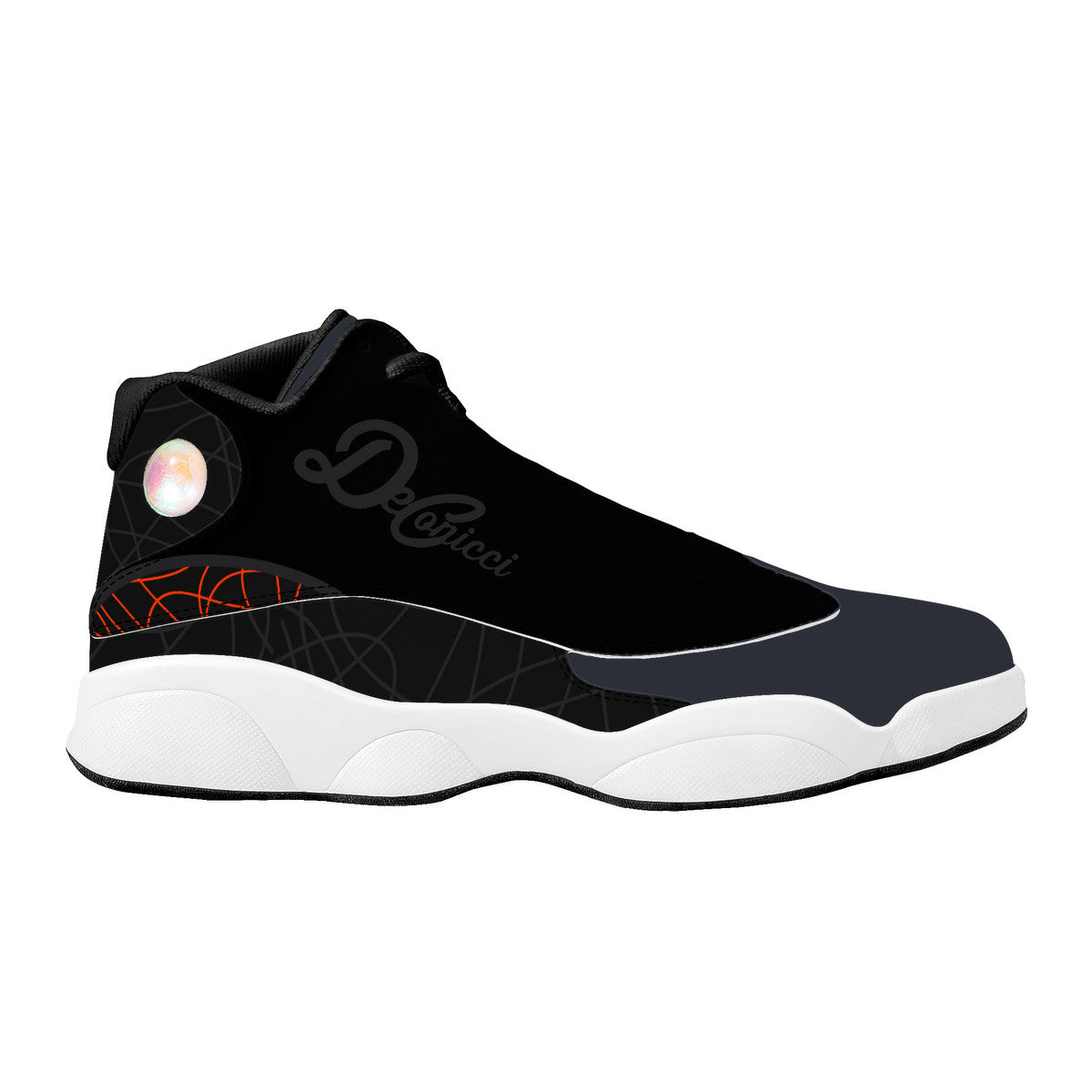 Black Orange Hoop 31