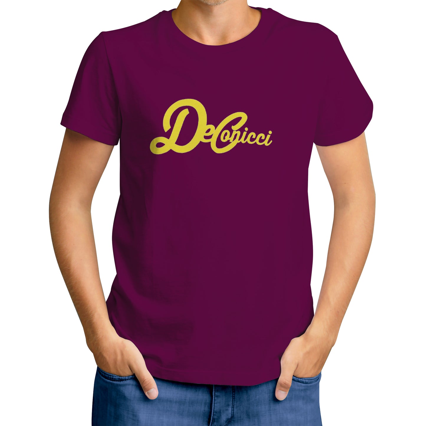 Wine and yellow short sleeve