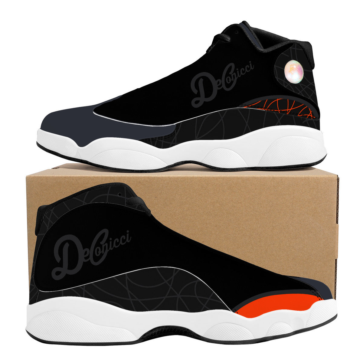 Black Orange Hoop 31