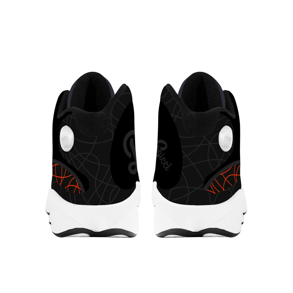 Black Orange Hoop 31