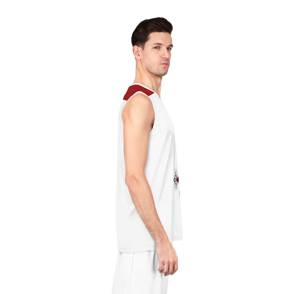 Tribal Basketball Jersey Red/Black/White