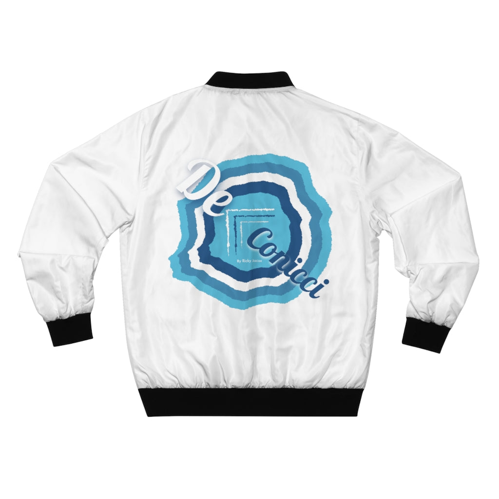 De Conicci Icon White Bomber Jacket