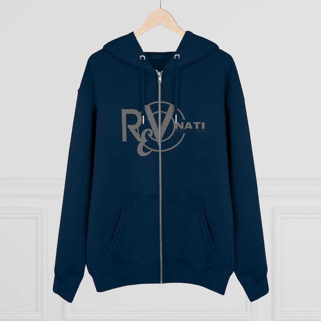 Revonati hoodie. Navy/gray