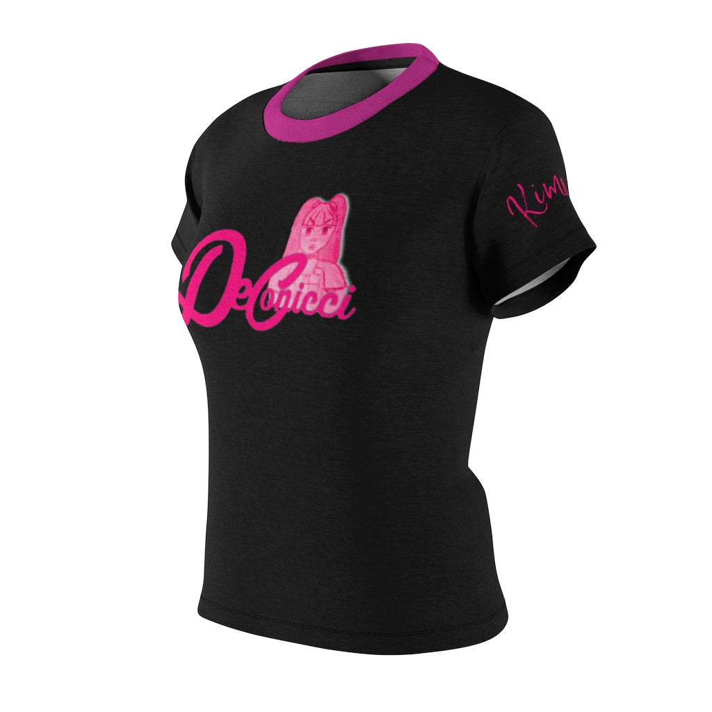 Kimora J black and hot pink short sleeve