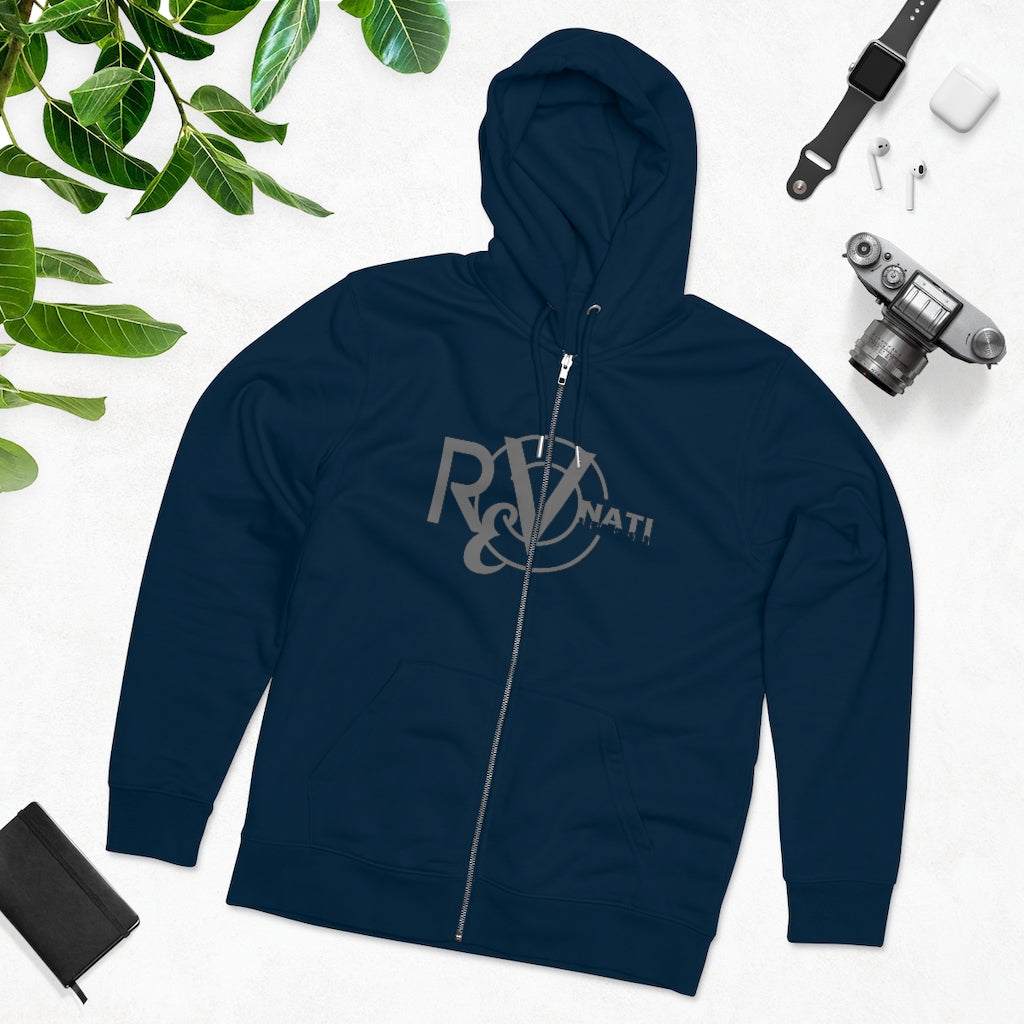 Revonati hoodie. Navy/gray