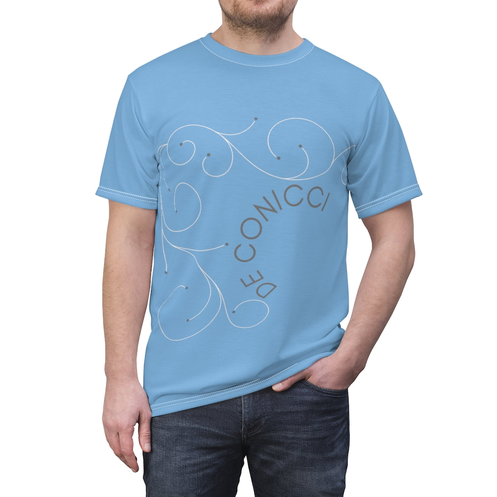 De conicci Authentic rare shirt. Luxury Vine Blue