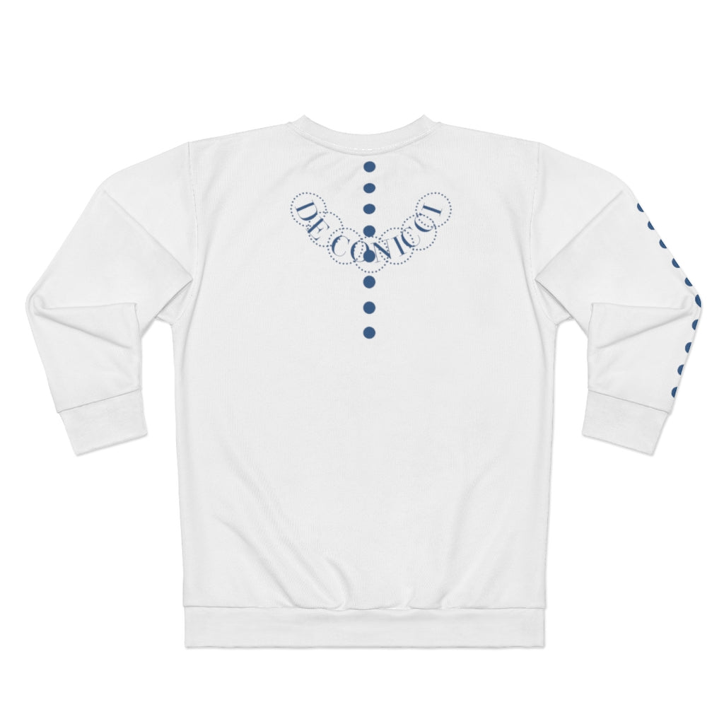 De Conicci Avenue Blue long sleeve. white