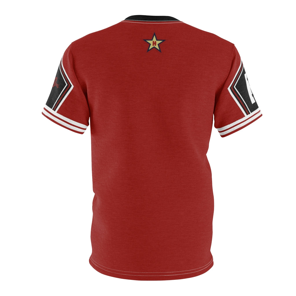 Authentic shoe shirt. Red