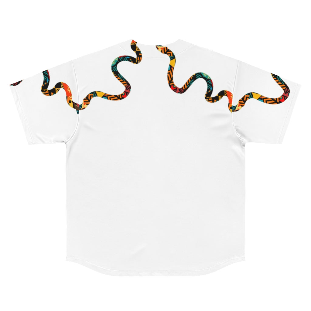 Wrap around Men's Baseball Jersey white