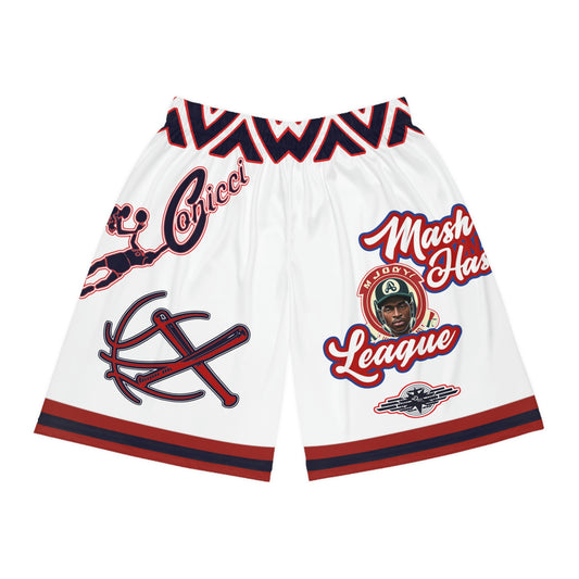 Mash N Hash League X Two Sport Basketball Shorts.