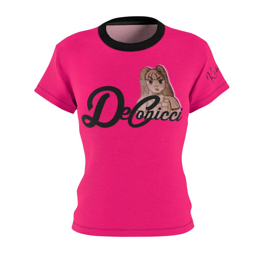Kimora J hot pink and black short sleeve