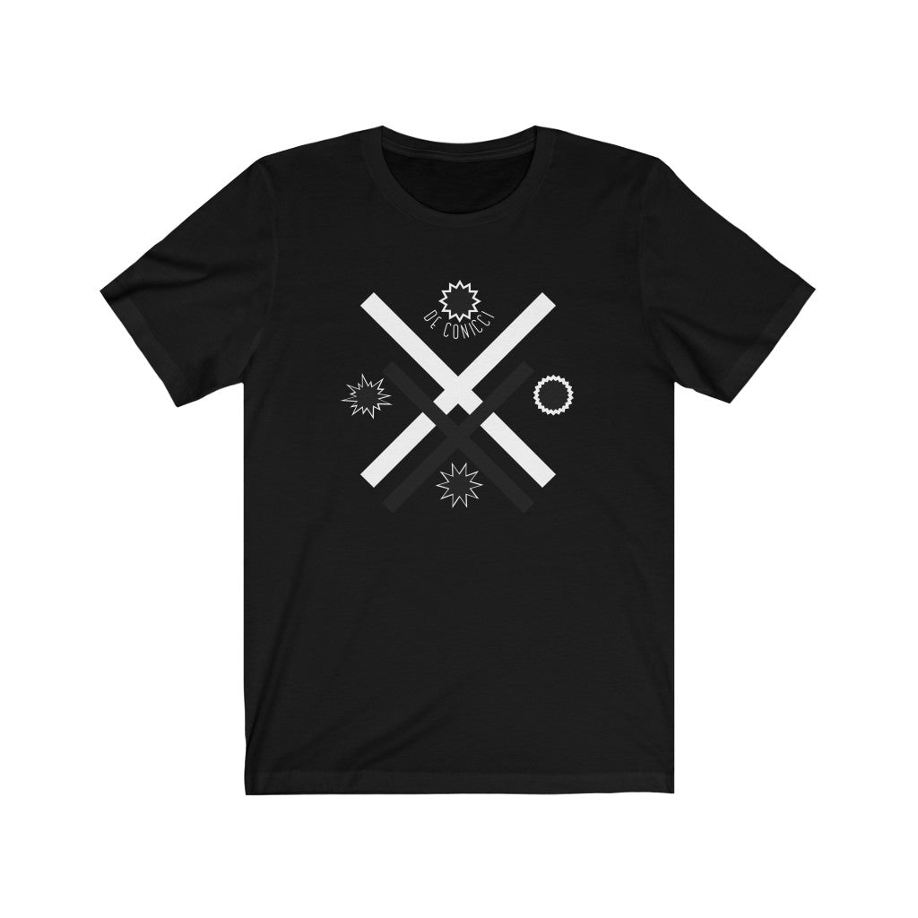 Unisex Jersey Short Sleeve Tee With De Conicci Authentic Logo.