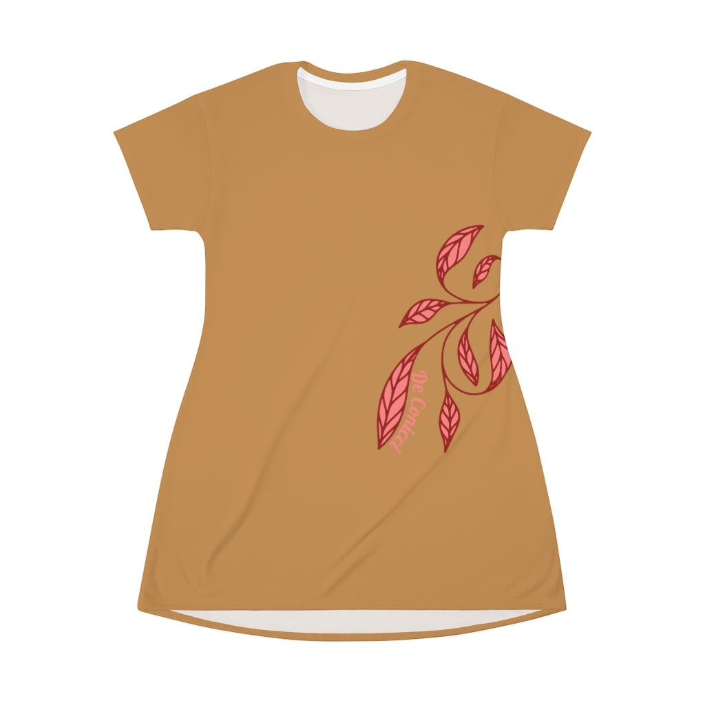 Beautiful Butter Cup De Conicci T-Shirt Dress With Summer Breeze Logo